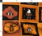Halloween Patchwork Vintage Style Spider Ghost Pumpkin Kitsch Custom Printed Fabric by Spoonflower Various Fabrics by the Yard or Fat Quarter
